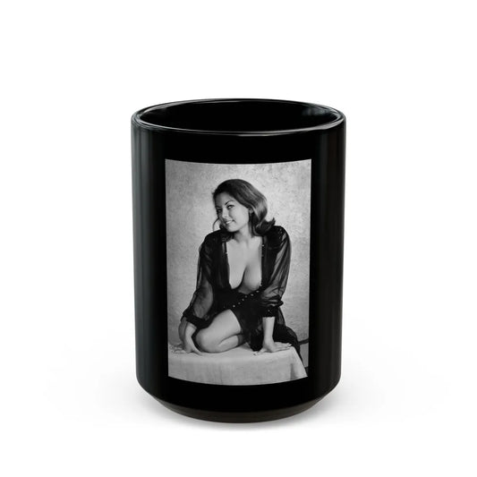 June Palmer #356 (Vintage Female Icon) Black Coffee Mug-15oz-Go Mug Yourself