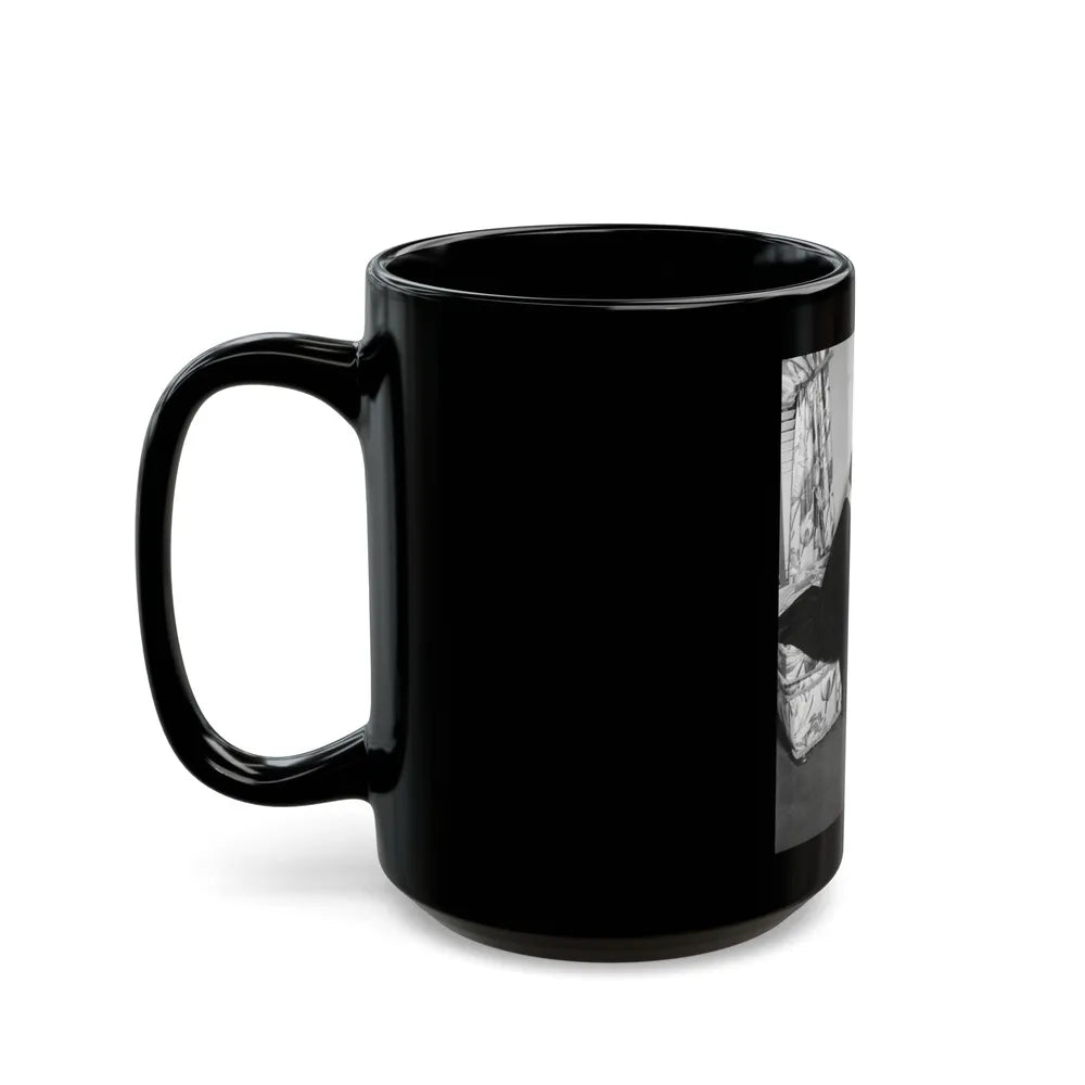 Barbara Stanwyck #185 (Vintage Female Icon) Black Coffee Mug-Go Mug Yourself