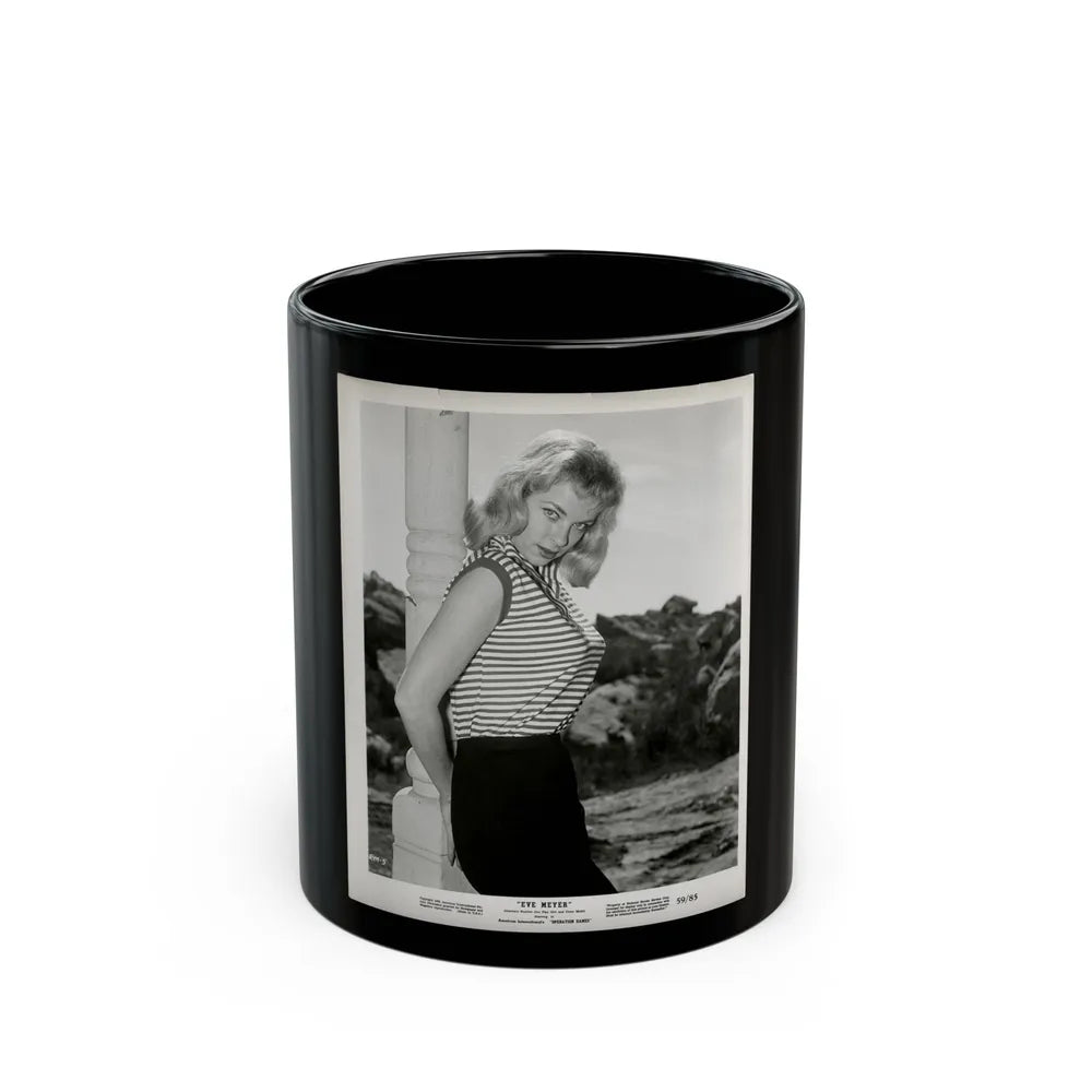 Eve Meyer #57 (Vintage Female Icon) Black Coffee Mug-11oz-Go Mug Yourself