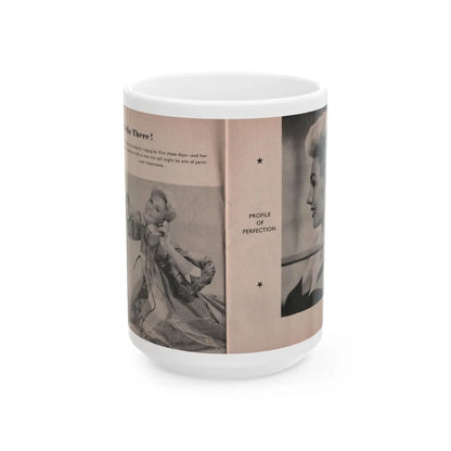 Kim Novak #144 - Scanned Mag. 66 Photos (Vintage Female Icon) White Coffee Mug-15oz-Go Mug Yourself