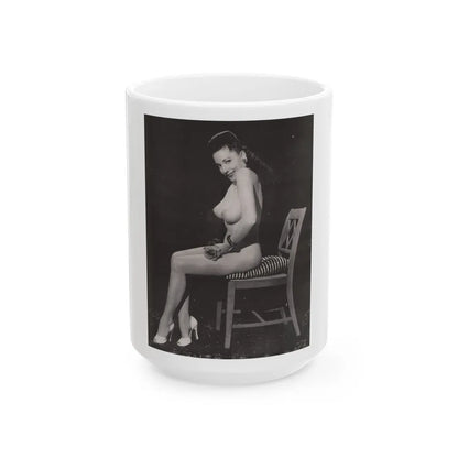 Evelyn West #06 (Vintage Female Icon) White Coffee Mug-15oz-Go Mug Yourself