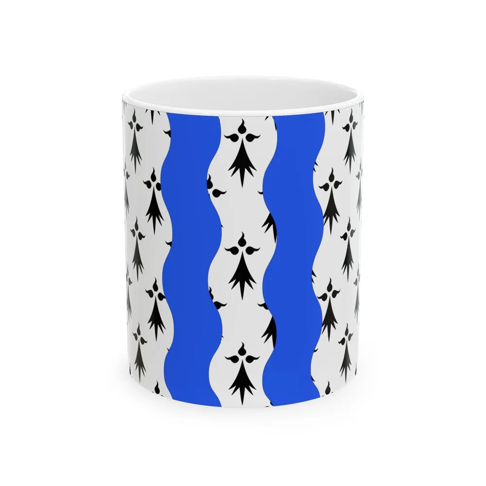 Flag of Ille et Vilaine France 2 - White Coffee Mug-11oz-Go Mug Yourself