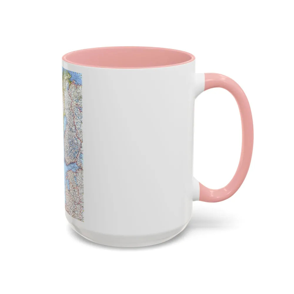 Scandinavia (1963) (Map) Accent Coffee Mug-Go Mug Yourself