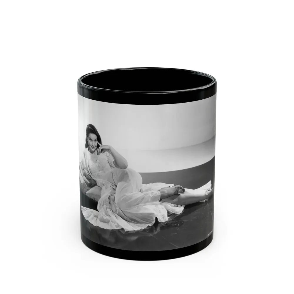 Kathryn Grant #139 (Vintage Female Icon) Black Coffee Mug-11oz-Go Mug Yourself