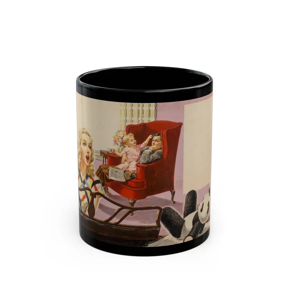 Evening Distractions, story illustration - Black Coffee Mug-11oz-Go Mug Yourself