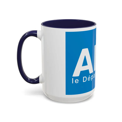 Flag of Ain France - Accent Coffee Mug-Go Mug Yourself