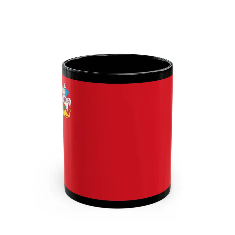 Flag of Moscow Oblast Russia - Black Coffee Mug-11oz-Go Mug Yourself