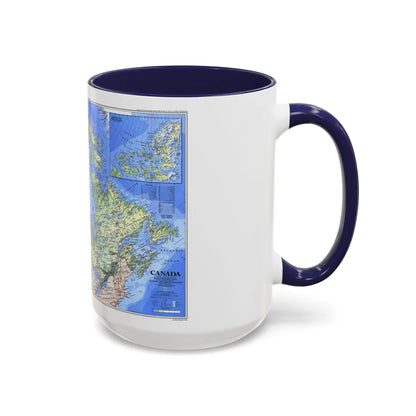 Canada (1985) (Map) Accent Coffee Mug-Go Mug Yourself