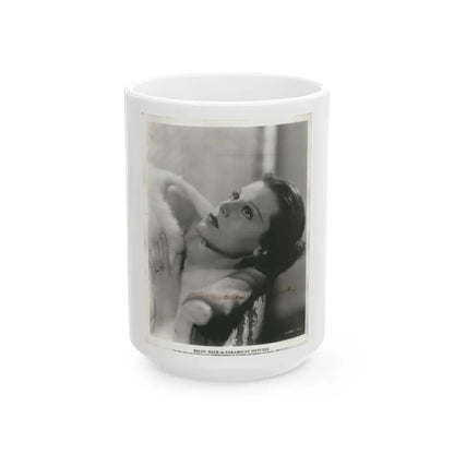 Helen Mack #24 (Vintage Female Icon) White Coffee Mug-15oz-Go Mug Yourself