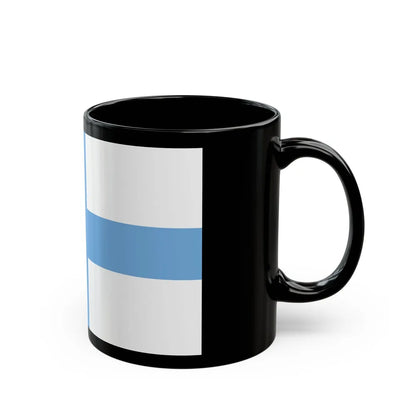 Flag of Argentine Patriotic League - Black Coffee Mug-Go Mug Yourself