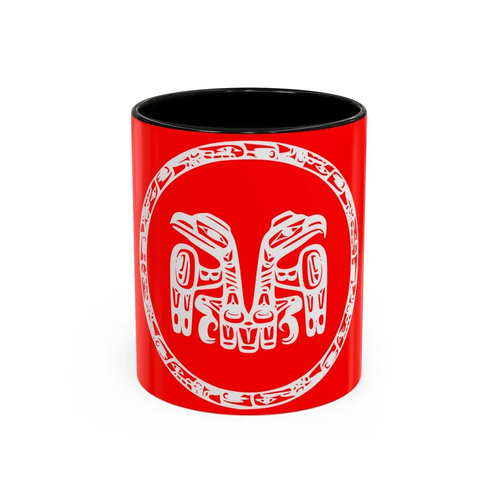 Haida Flag - Accent Coffee Mug-11oz-Black-Go Mug Yourself