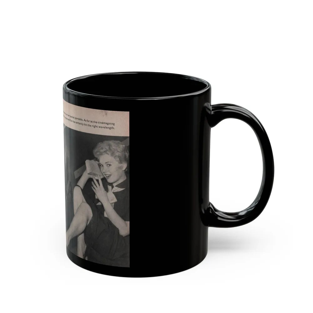 Kim Novak #158 - Scanned Mag. 66 Photos (Vintage Female Icon) Black Coffee Mug-Go Mug Yourself