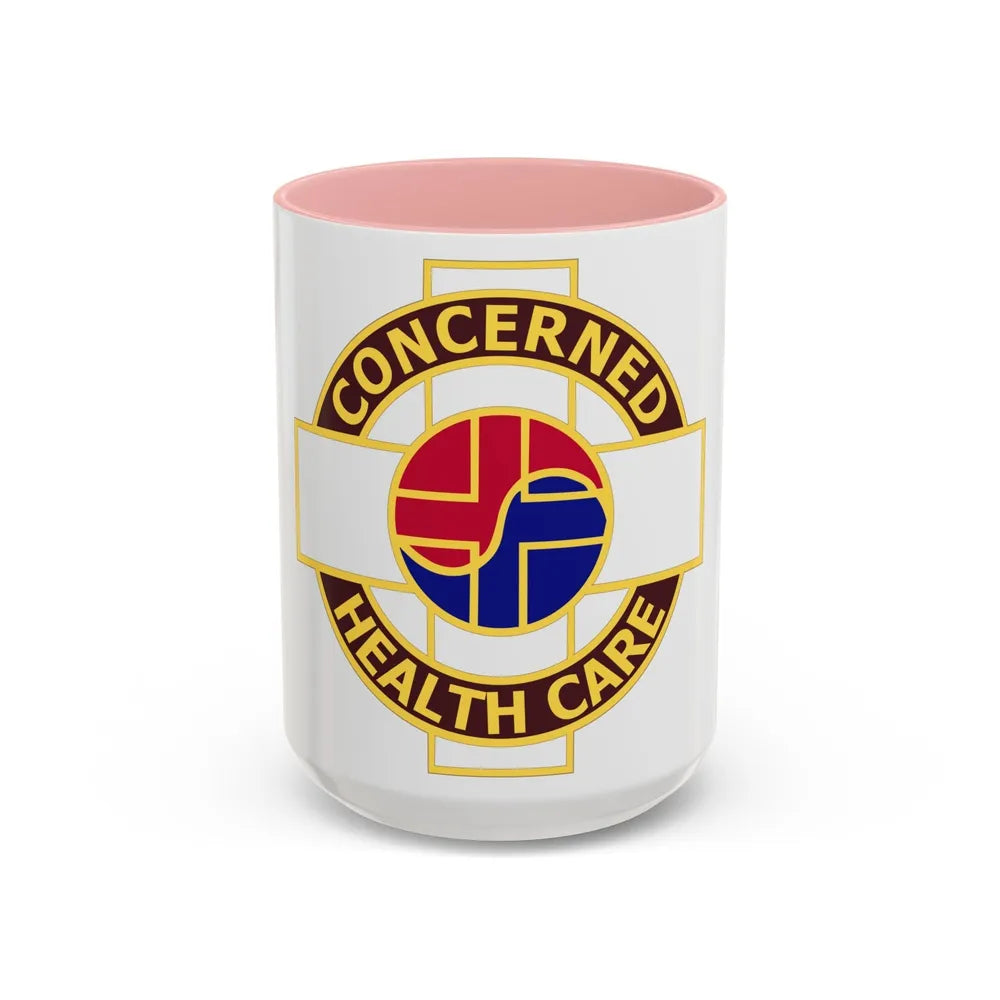 Medical Command Korea (U.S. Army) Accent Coffee Mug-15oz-Pink-Go Mug Yourself