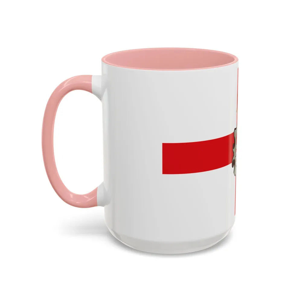 Flag of Huesca Spain - Accent Coffee Mug-Go Mug Yourself