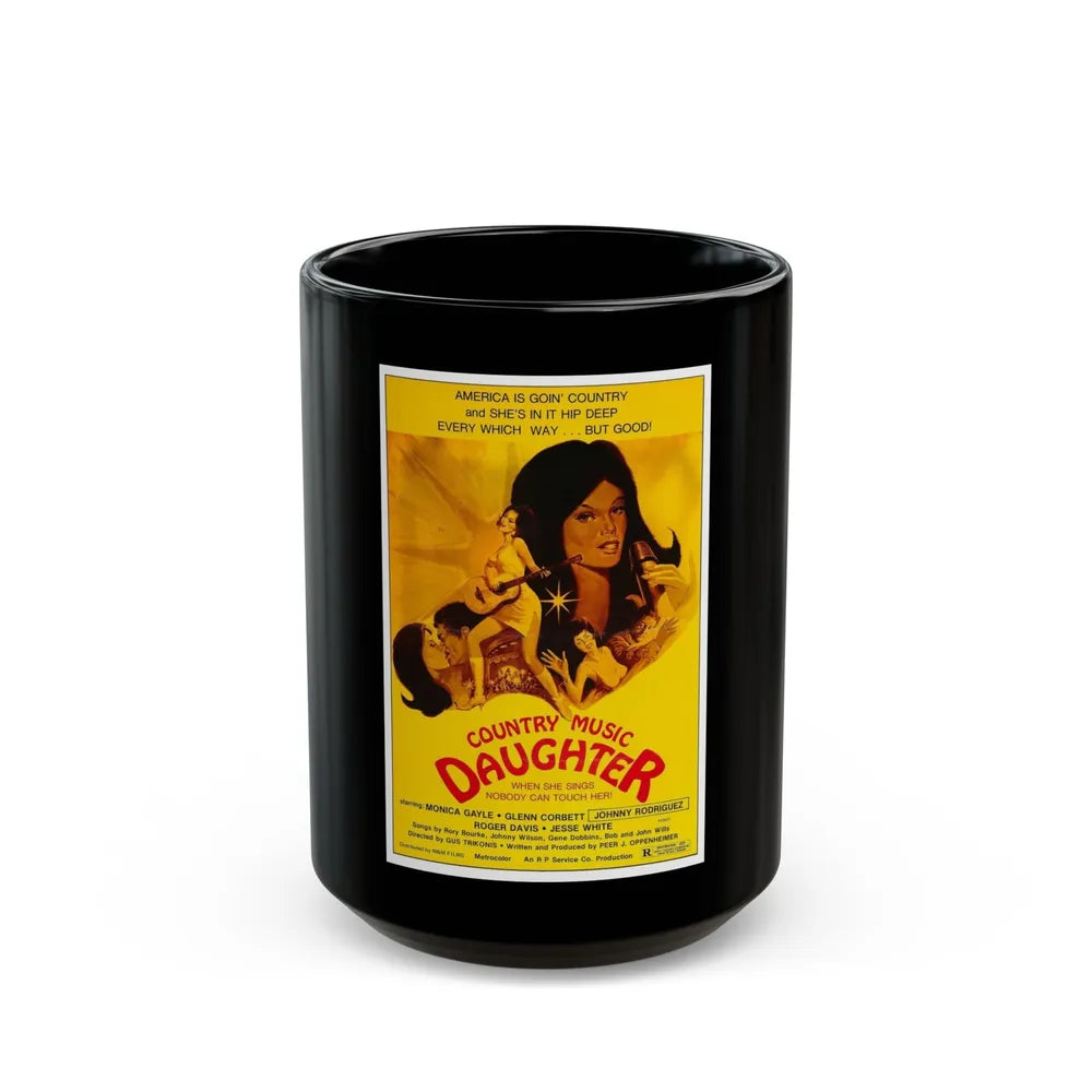 COUNTRY MUSIC DAUGHTER (NASHVILLE GIRL) 1976 Movie Poster - Black Coffee Mug-15oz-Go Mug Yourself