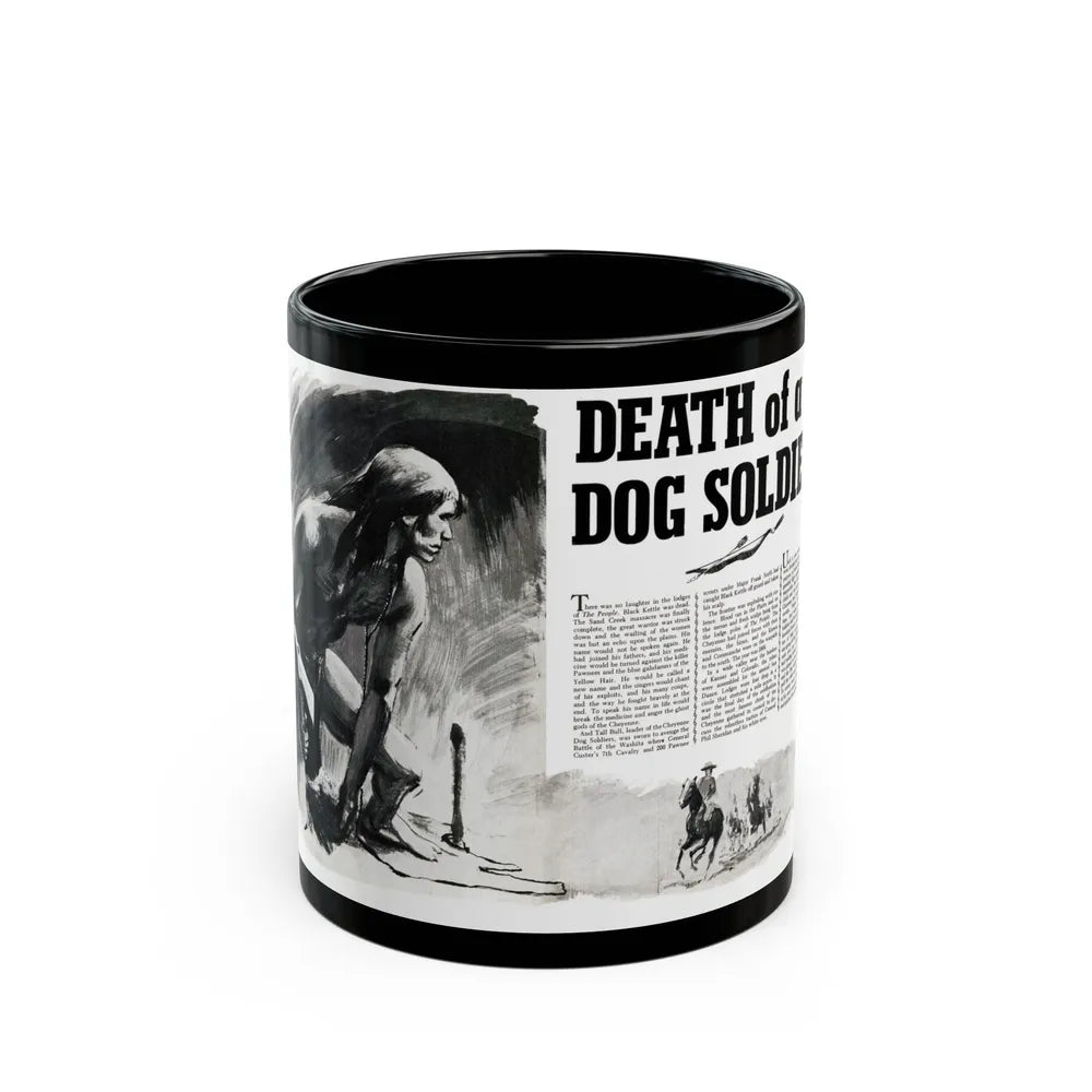 Death of a Dog Soldier, Valor magazine, November1968 - Black Coffee Mug-11oz-Go Mug Yourself