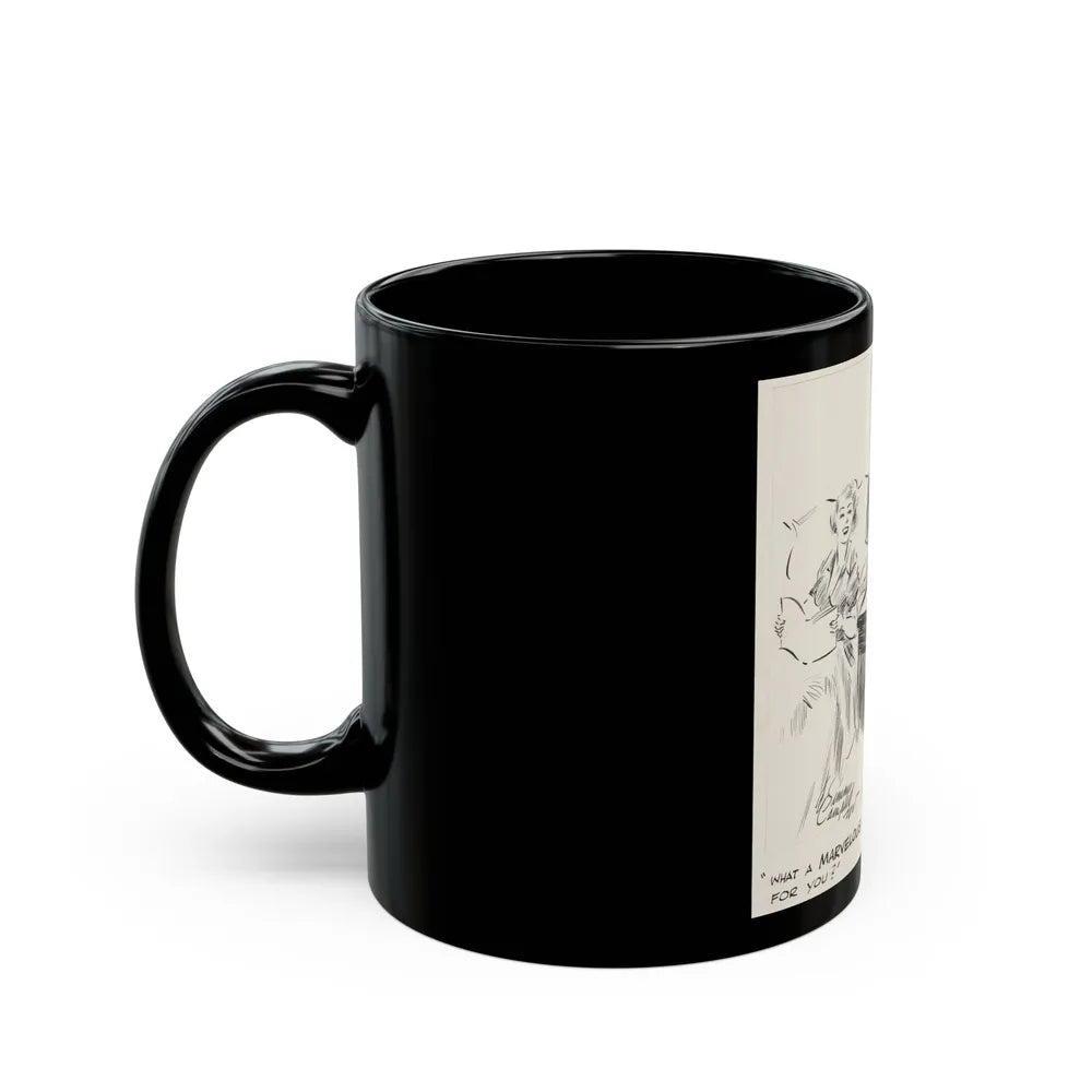 Cuties Daily Comic Strip, 1963 - Black Coffee Mug-Go Mug Yourself