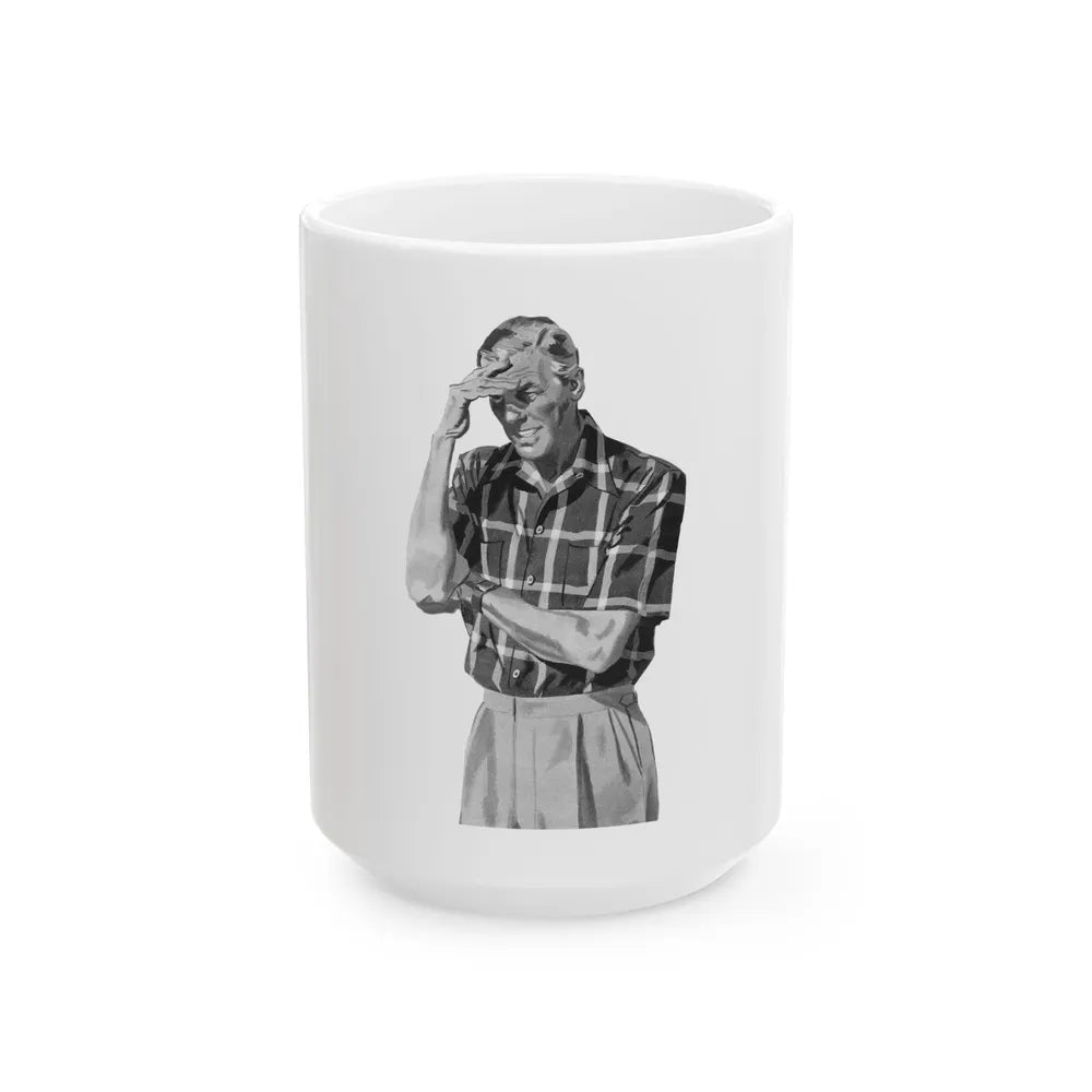 Fashion Illustration, Esquire magazine, 1949 (3) - White Coffee Mug-15oz-Go Mug Yourself