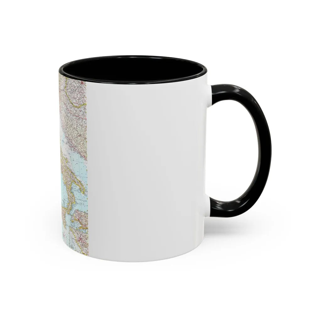 Italy (1961) (Map) Accent Coffee Mug-Go Mug Yourself