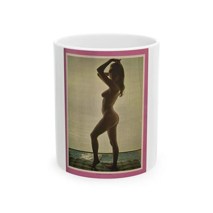 Victoria Vetri #56 - Playboy Mag. May '68 - 1 Topless Photo (Vintage Female Icon) White Coffee Mug-11oz-Go Mug Yourself