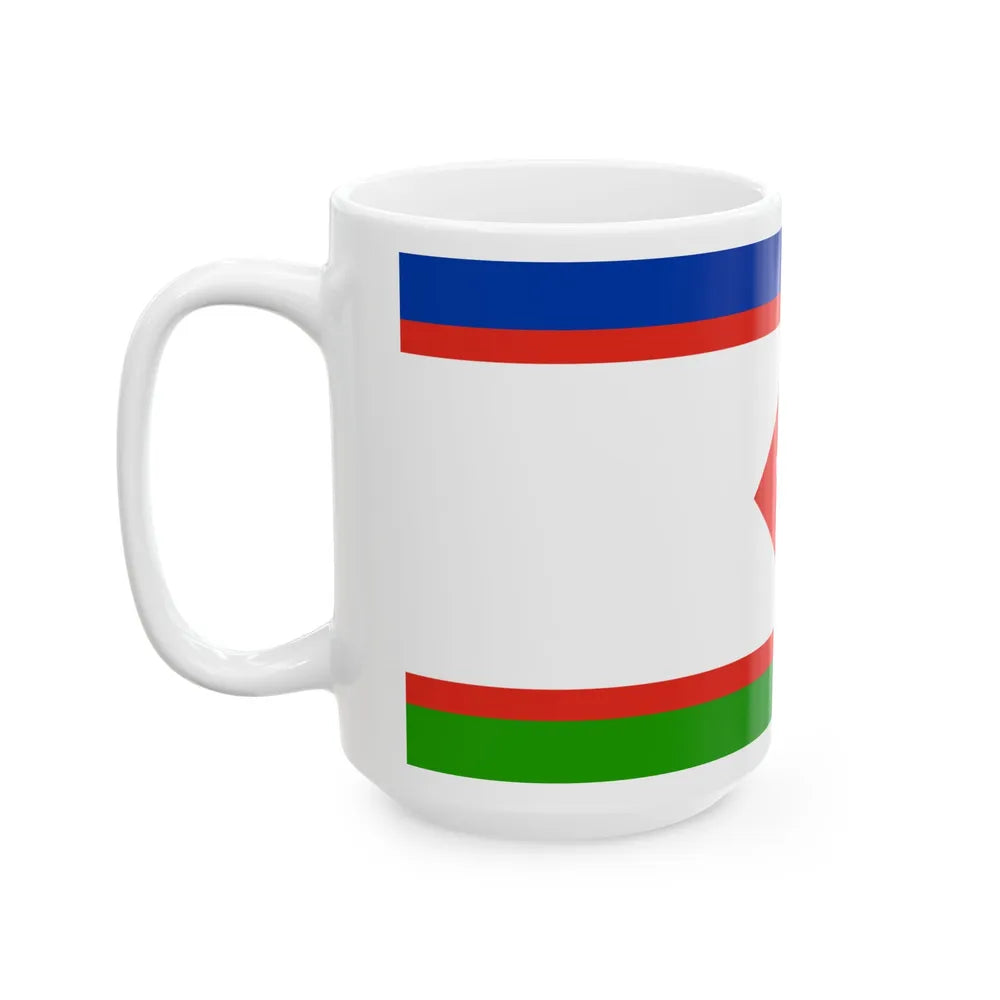 Flag of Yakutsk Russia - White Coffee Mug-Go Mug Yourself