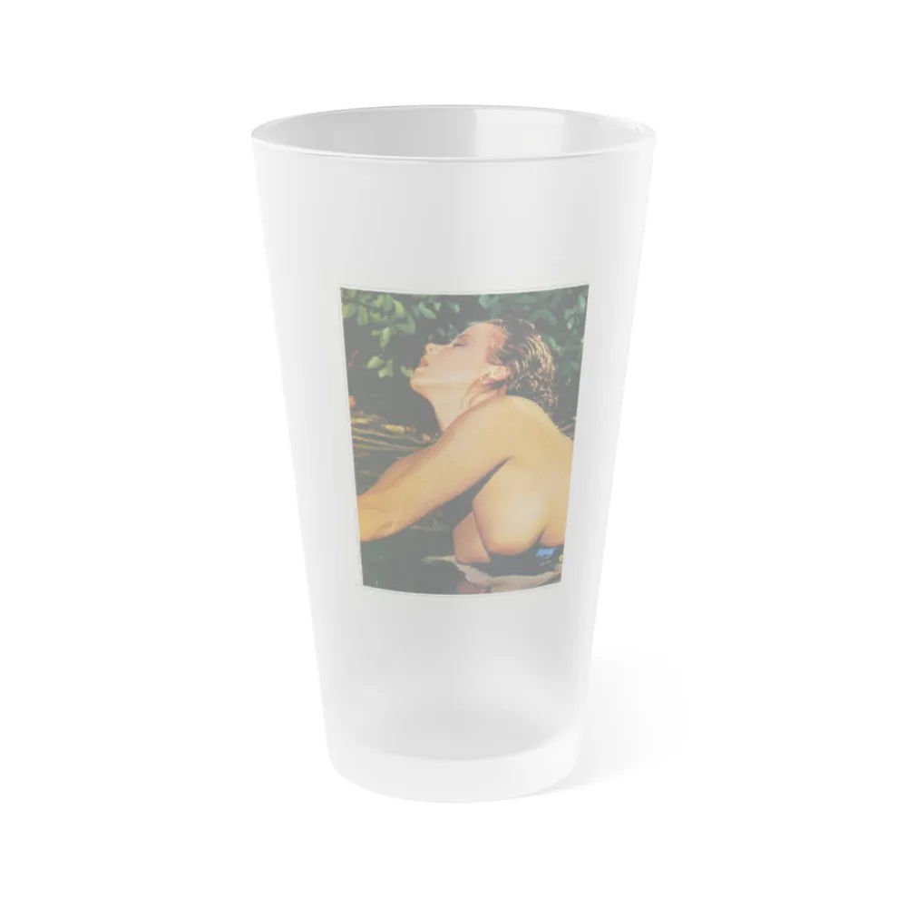 Linda Blair #215 - Topless (Vintage Female Icon) Frosted Pint 16oz-16oz-Frosted-Go Mug Yourself