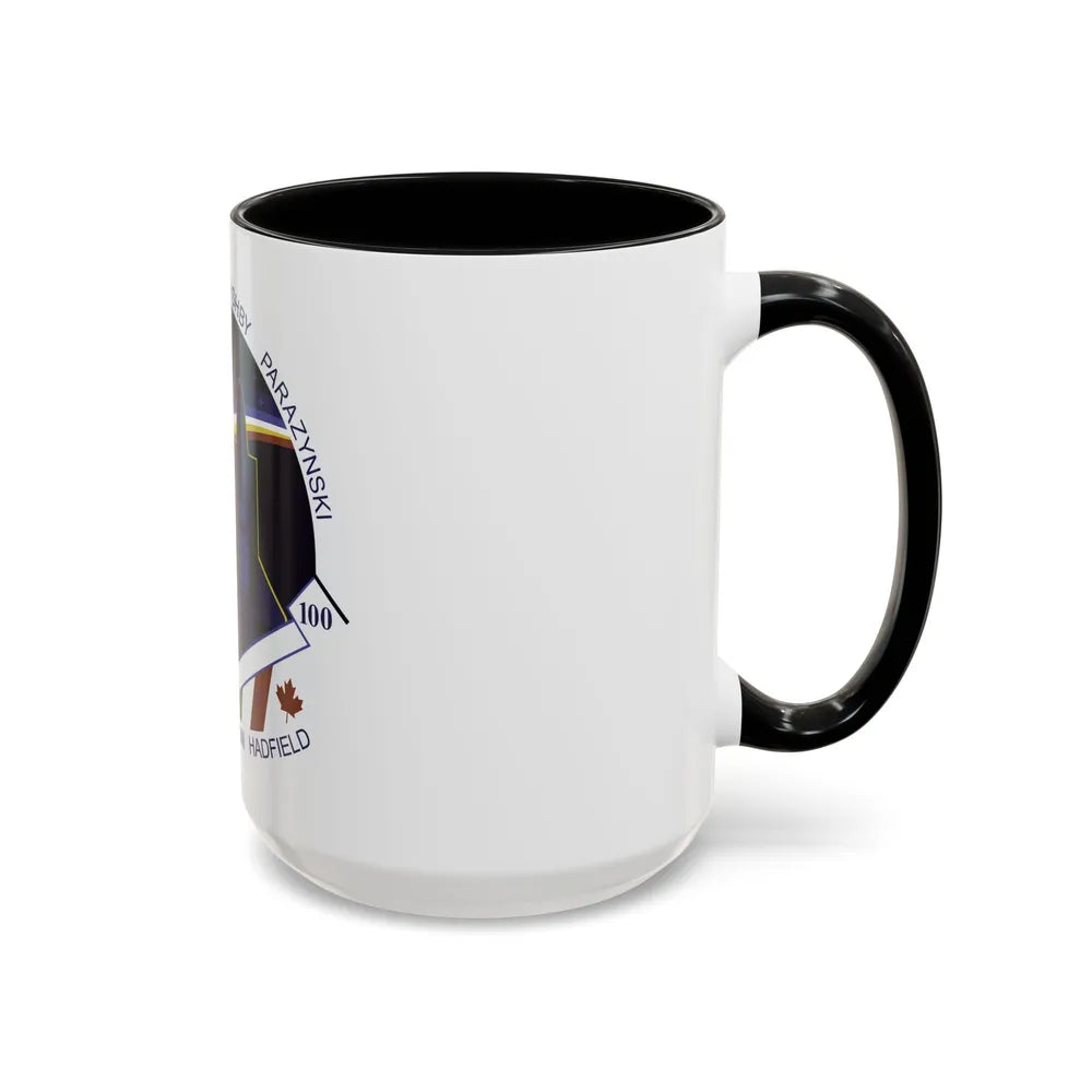 STS 100 (NASA) Accent Coffee Mug-Go Mug Yourself