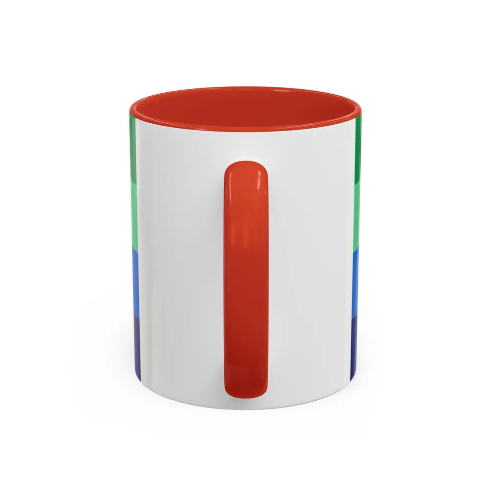 Flag of Angaur Palau - Accent Coffee Mug-Go Mug Yourself