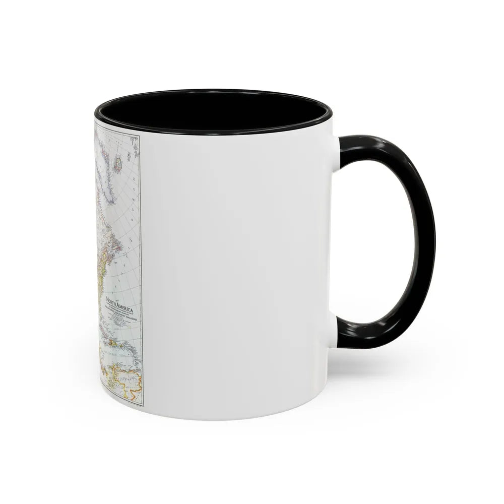 North America (1942) (Map) Accent Coffee Mug-Go Mug Yourself