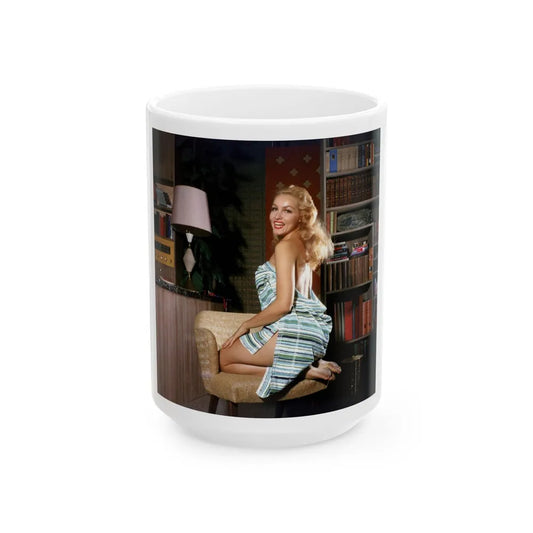 Julie Newmar #289 (Vintage Female Icon) White Coffee Mug-15oz-Go Mug Yourself