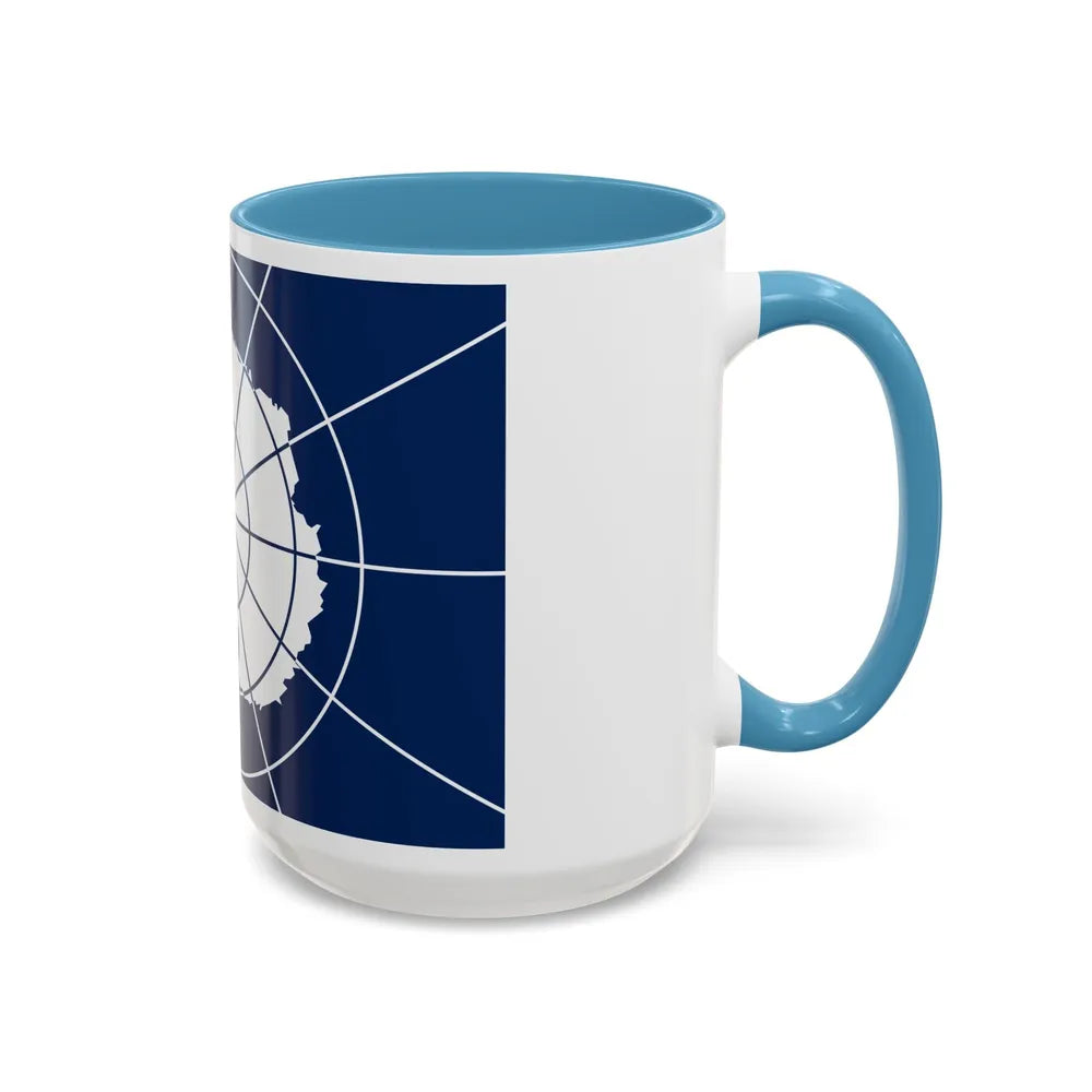 Flag of Antarctic Treaty - Accent Coffee Mug-Go Mug Yourself