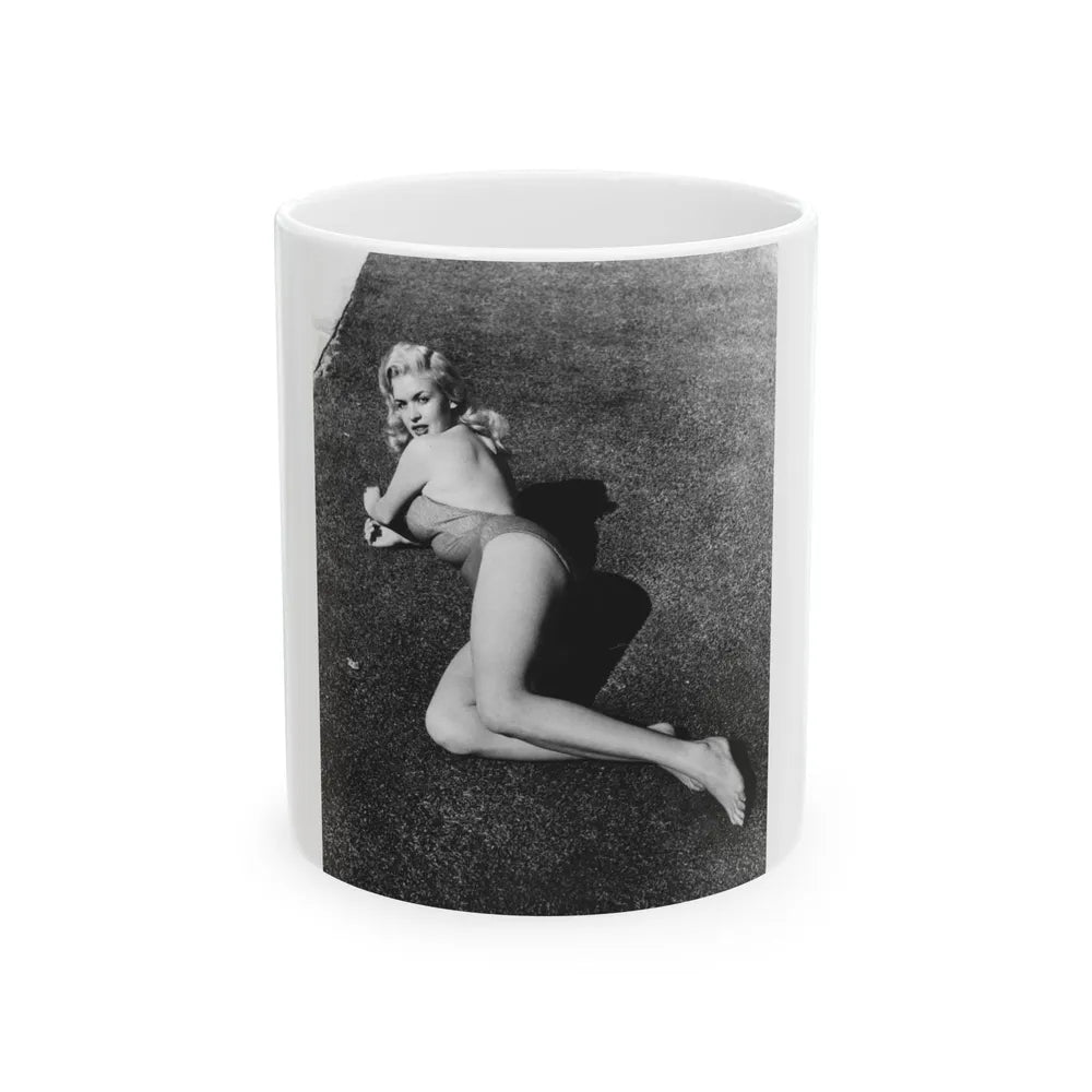 Jayne Mansfield #217 (Vintage Female Icon) White Coffee Mug-11oz-Go Mug Yourself