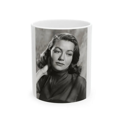 Dorothy Malone #32 (Vintage Female Icon) White Coffee Mug-11oz-Go Mug Yourself