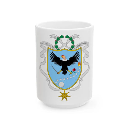 Coat of arms of Gran Colombia (1820) - White Coffee Mug-15oz-Go Mug Yourself