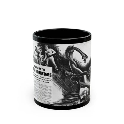 Crushed by the Congo Monster, Man's Daring, December 1960 - Black Coffee Mug-11oz-Go Mug Yourself