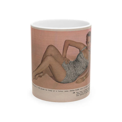 Terry Moore #569 - 6.75x4 Modern Screen Mag. July '55 (Vintage Female Icon) White Coffee Mug-11oz-Go Mug Yourself