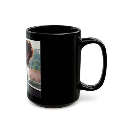 Tina Louise #95 - See through night gown (Vintage Female Icon) Black Coffee Mug-Go Mug Yourself