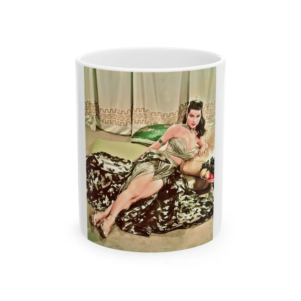 Debra Paget #462 (Vintage Female Icon) White Coffee Mug-11oz-Go Mug Yourself