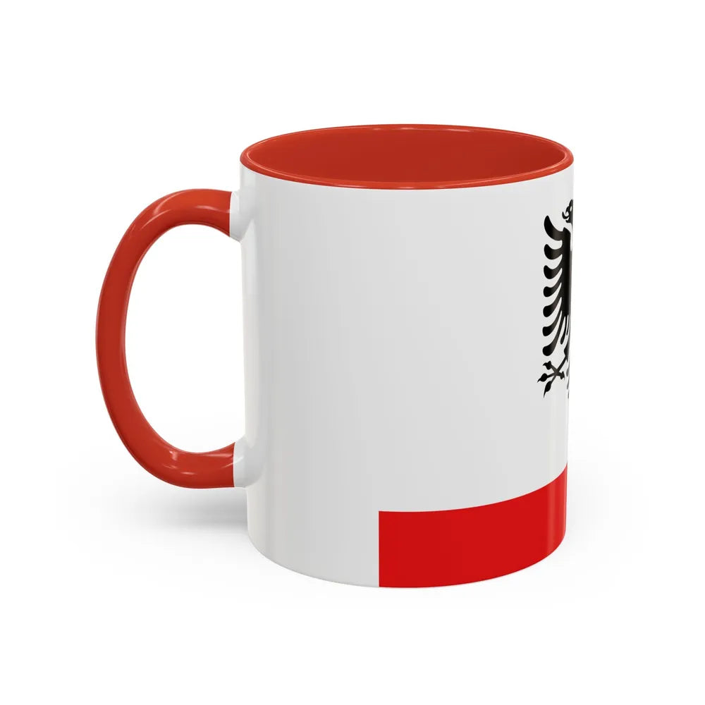 Naval Ensign of Albania - Accent Coffee Mug-Go Mug Yourself