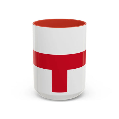 Flag of Kirkop Malta - Accent Coffee Mug-15oz-Red-Go Mug Yourself