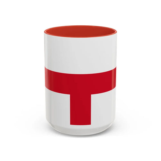 Flag of Kirkop Malta - Accent Coffee Mug-15oz-Red-Go Mug Yourself