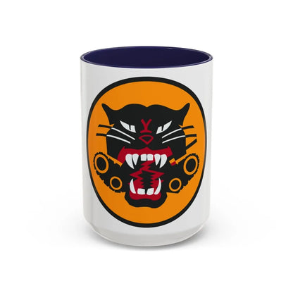 Tank Destroyer Forces (U.S. Army) Accent Coffee Mug-15oz-Navy-Go Mug Yourself