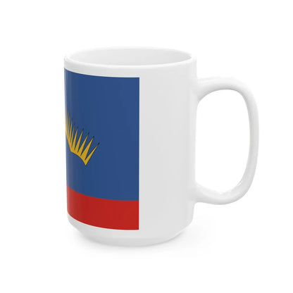 Flag of Murmansk Oblast Russia - White Coffee Mug-Go Mug Yourself