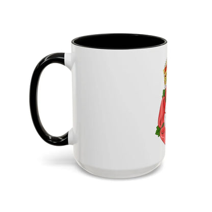 Tudor Rose, royally crowned - Accent Coffee Mug-Go Mug Yourself