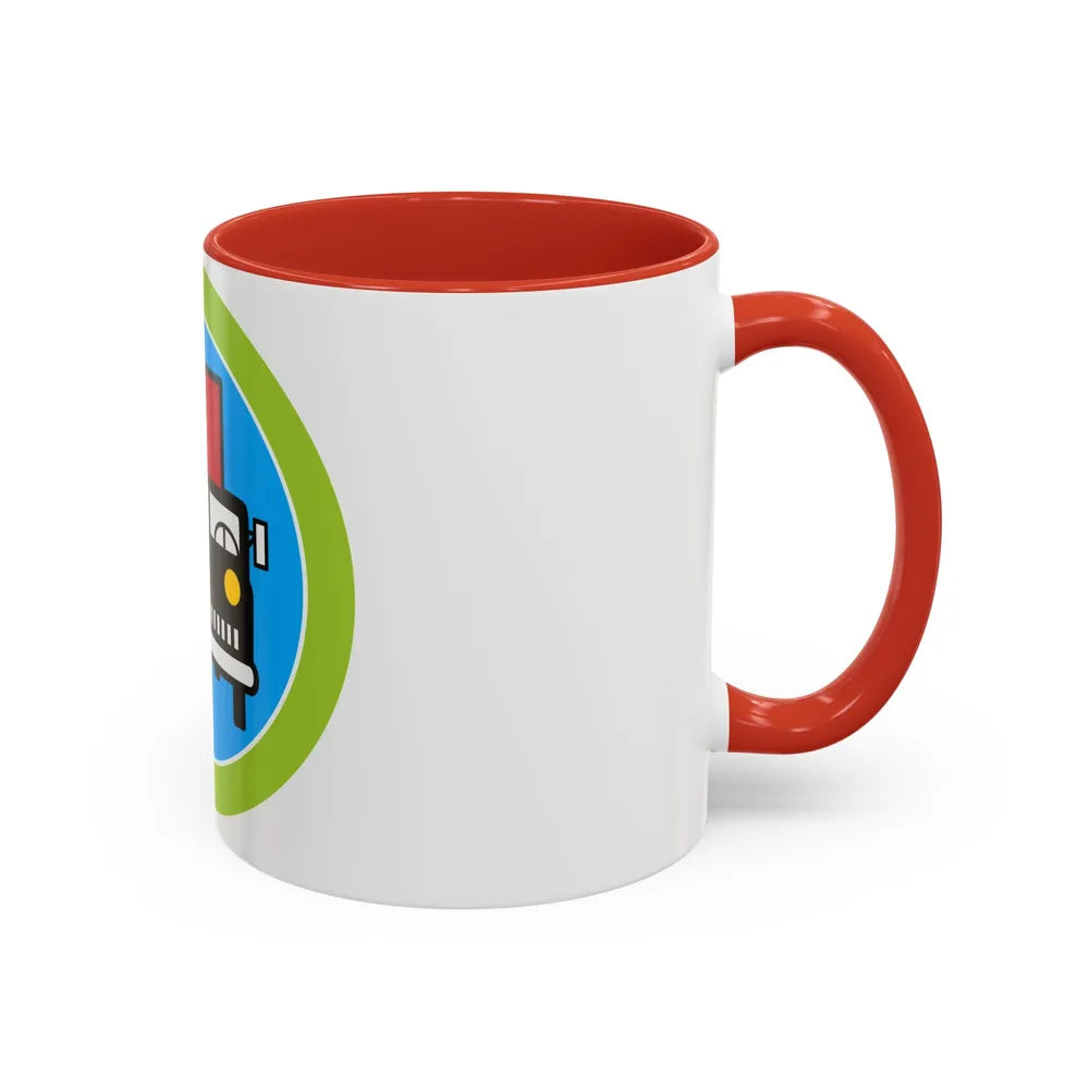 Truck Transportation (Boy Scout Merit Badge) Accent Coffee Mug-Go Mug Yourself