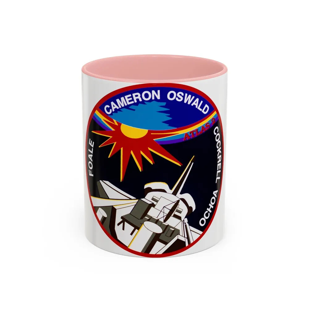 STS 56 (NASA) Accent Coffee Mug-11oz-Pink-Go Mug Yourself