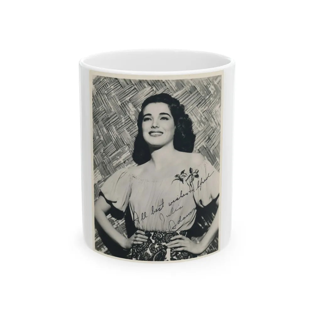 Julia Adams #211 (Vintage Female Icon) White Coffee Mug-11oz-Go Mug Yourself