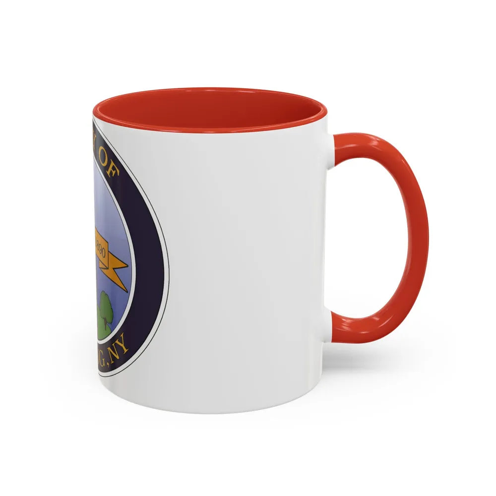 Seal of Corning NY - Accent Coffee Mug-Go Mug Yourself