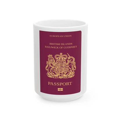 Guernsey Passport - White Coffee Mug-15oz-Go Mug Yourself