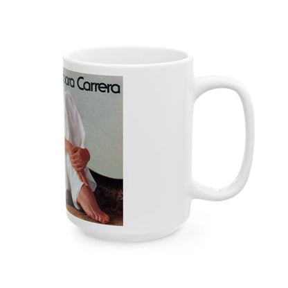 Barbara Carrera #124 (Vintage Female Icon) White Coffee Mug-Go Mug Yourself